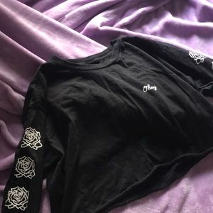 obey long sleeve with roses